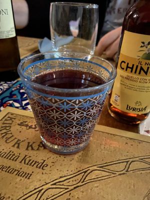 Succo di melograno  at Kirkuk Kaffe in Turin