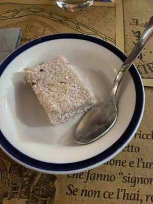 Dolce di cocco  at Kirkuk Kaffe in Turin