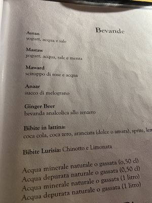 Bevande  at Kirkuk Kaffe in Turin