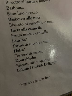 Dolci  at Kirkuk Kaffe in Turin