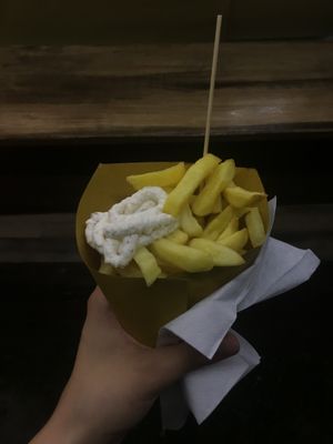 French fries with vegan mayo at Circo dei Sapori - Food Truck in Padua