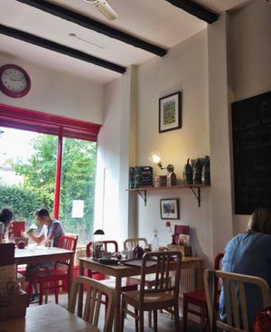 such a nice atmosphere! at Cafe Magdalen in Exeter