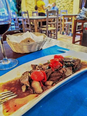 Estofat de seità at Lo Portal de Tamarit in Tortosa