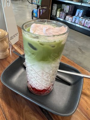 Berry Matcha  at Good Food Emporium Cafe - Illume in Narre Warren