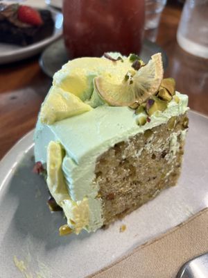 Raspberry & Pistachio Cake  at Good Food Emporium Cafe - Illume in Narre Warren