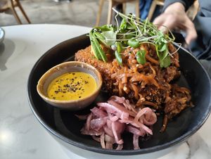 Mushroom French toast at Good Food Emporium Cafe - Illume in Narre Warren