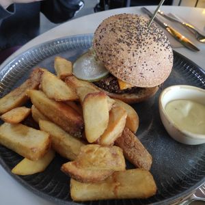 Burger at Good Food Emporium Cafe - Illume in Narre Warren