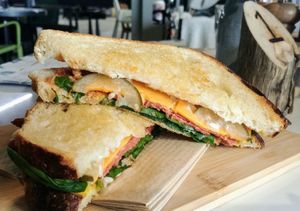 Jack fruit toastie at Good Food Emporium Cafe - Illume in Narre Warren