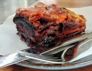 Vegetable stack at Good Food Emporium Cafe - Illume in Narre Warren