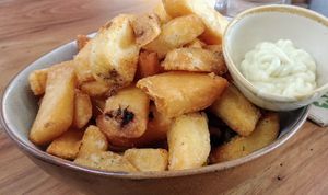 Chips with mustard aioli at Good Food Emporium Cafe - Illume in Narre Warren
