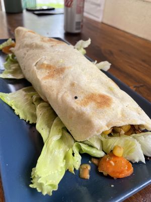 Fresh made burrito  at mount molloy license in Mount Molloy