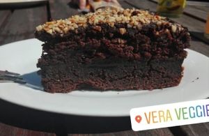 Schoko-Walnuss-Kuchen at Vera Veggie in Detmold