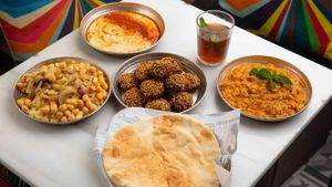 Falafel bowls at Falafel Bowls in Barcelona