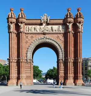 Arc de triomf at Falafel Bowls in Barcelona