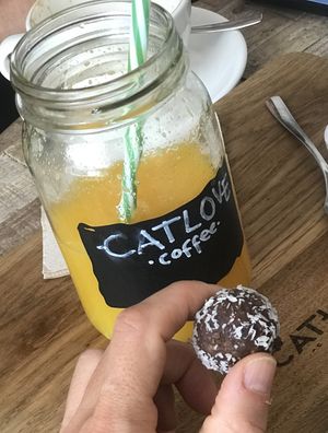 Vegan energy ball  at Catlove Coffee in Gijon