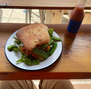 First time here, there are a few vegan options available still.  at Maize & Barley in Edmonds