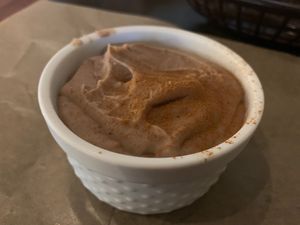 Cocoa bean tembleque at Maize & Barley in Edmonds