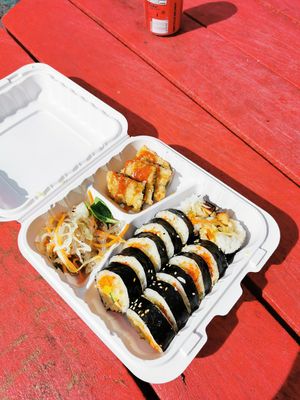 Tofu kimbap at Food Mood in Ottawa