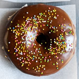 Thursday Bliss, Vegan Chocolate Donut. 🍩 at Devi Deli göttlich vegan in Zurich