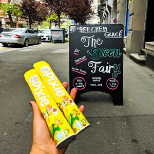 Ice Cream from The green Fairy at Devi Deli göttlich vegan in Zurich