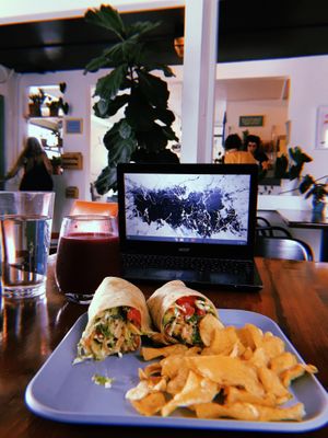 Work lunch at Simple Cafe in Asheville