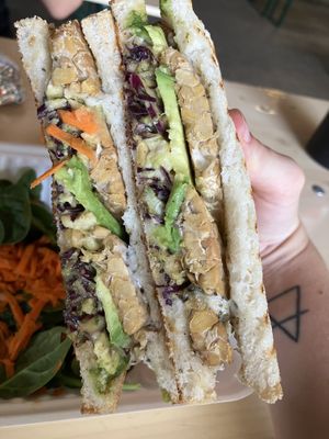 Avocado melt  at Simple Cafe in Asheville