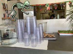 Water station  at Simple Cafe in Asheville