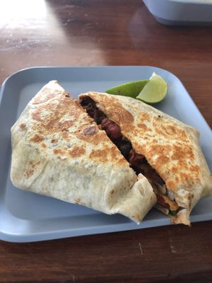 Crunch wrap  at Simple Cafe in Asheville