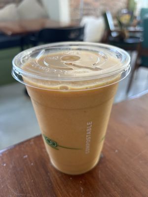 Vegan Carrot Cake Smoothie  at Simple Cafe in Asheville