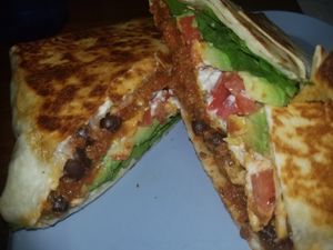 Vegan crunchwrap at Simple Cafe in Asheville