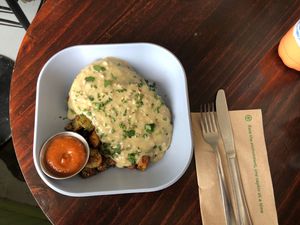 Vegan biscuits special at Simple Cafe in Asheville