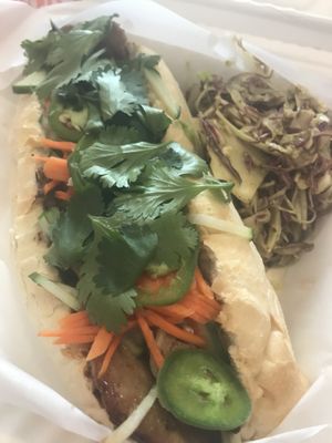 Vegan Bahn Mi at Simple Cafe in Asheville