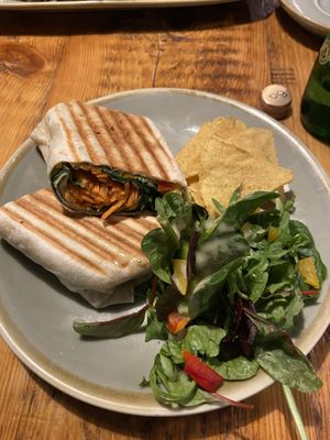 Vegan wrap  at Hannah's in West Kirby