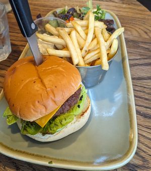 Vegan beyond burger at Hannah's in West Kirby