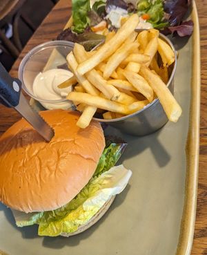  Vegan beyond burger at Hannah's in West Kirby