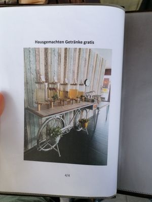 menu at Vegan Burger in Dornbirn