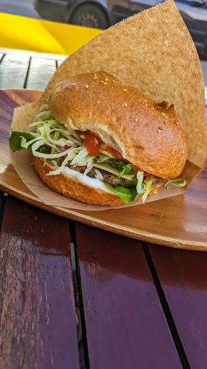 Mongolei  Burger at Vegan Burger in Dornbirn