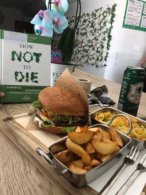 Pilze Burger at Vegan Burger in Dornbirn