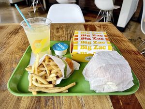 Vegan food  at Plant Power Fast Food in Long Beach