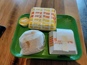 Lunch date at Plant Power Fast Food in Long Beach