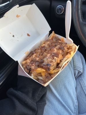 iconic fries  at Plant Power Fast Food in Long Beach