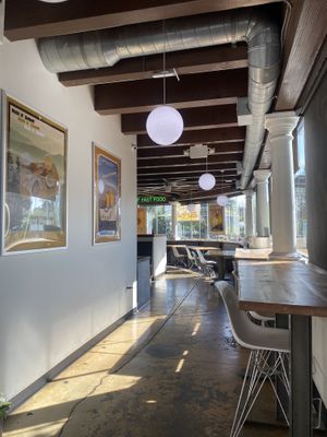 Upon Entry from Street Side  at Plant Power Fast Food in Long Beach