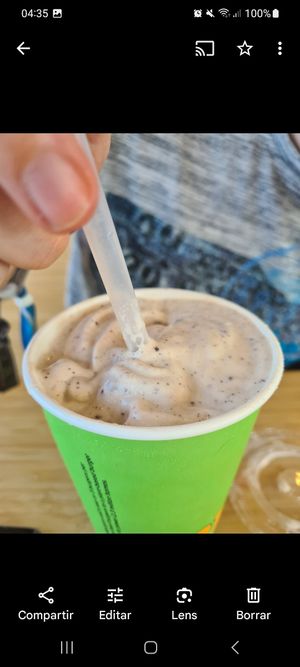 cookies n cream milkshake at Plant Power Fast Food in Long Beach
