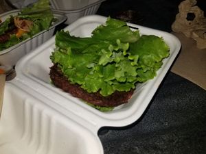 Guac burger... at Plant Power Fast Food in Long Beach