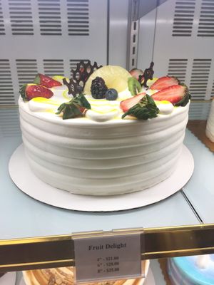 Cakes available were not vegan but you can order vegan versions. at Family Baking in Chamblee