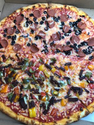 Nick was the best- I accidentally hit the wrong vegan cheese and he txted to make sure I got the most flavorful option🙌🏻 at Pizza Gusta in Bronx