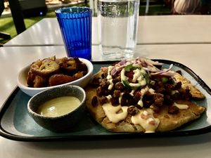 Sister restaurant has nightly live music and a bar  at Monse's Pupuseria in Colorado Springs