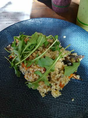 Mushroom risotto at Coffee Society in Rockhampton