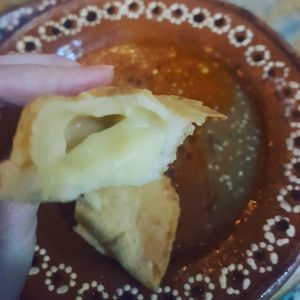 Cheese empanada at Aguacate Limon in Tulum