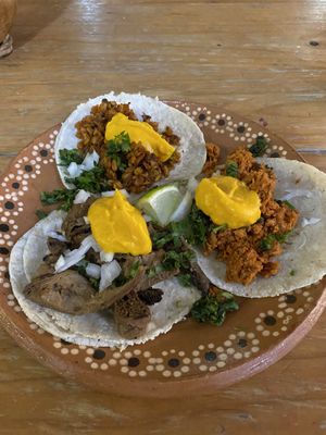 Tacos at Aguacate Limon in Tulum